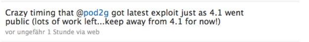 Jailbreak Status: iOS 4.1 - Exploit gefunden [Aktualisiert]